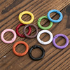 Color -colored paint paint spring buckle DIY jewelry material circular opening springs bead beading mobile pendant keychain