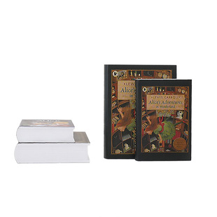 Mini simulation book 12 points/6 points study bookshelf decoration retro Books book block 62063 can't open!