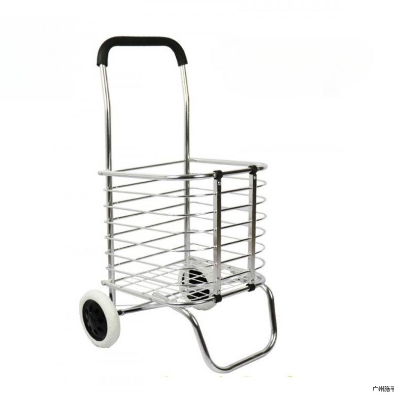 Shopping Cart for Groceries, Small Folding Portable Trolley for Home Use, Lightweight and Suitable for Climbing Stairs, Handcart for Elderly