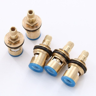 Faucet Accessories Valve Core Handle Hot and Cold Water Kitchen Switch with Key and Lock Anti-Theft Quick-Open Four-Piece Set
