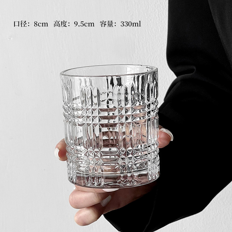 Vidrio de cristal creativo de cóctel de whisky conjunto de tazas de vino clásico tumbler bar cerveza