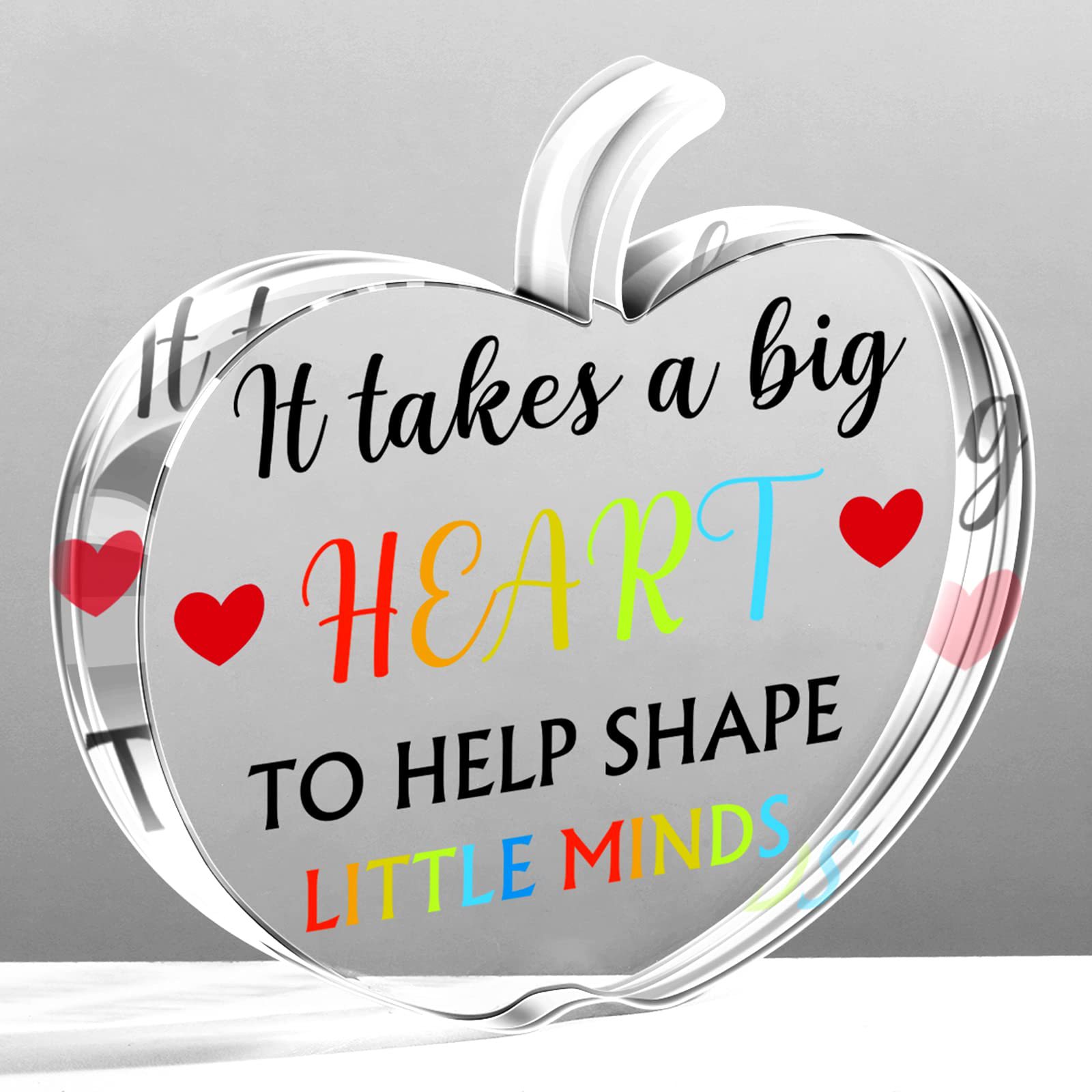 跨境苹果造型亚克力摆件毕业季送老师桌面装饰品桌子礼物摆台