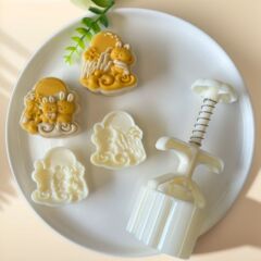 2025款75克玉兔揽月-国风古韵-国风福满中秋绿豆糕桃山皮月饼模具