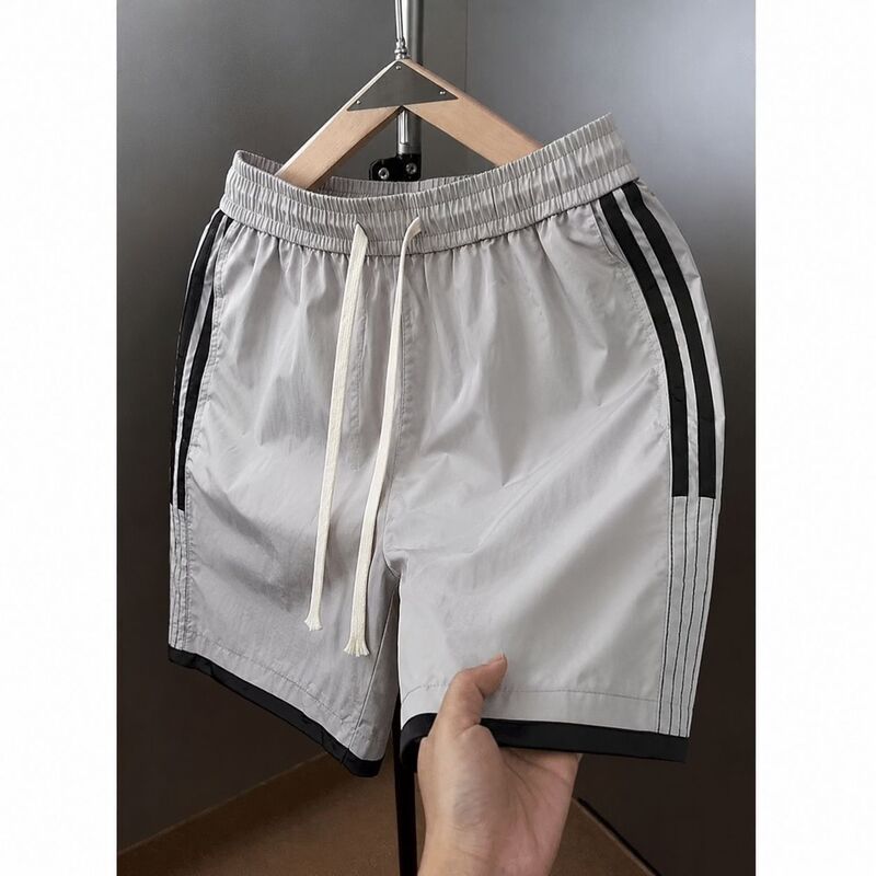 Cross-Border Summer Thin Ice Silk American-Style Quick-Dry Shorts for Men, Suitable for Fitness, Sports, Running, Outdoor Cycling, and Beach, Trendy Five-Point Shorts Cross-Border Summer Thin Ice Silk American-Style Quick-Dry Shorts for Men, Suitable for Fitness, Sports, Running, Outdoor Cycling, and Beach, Trendy Five-Point Shorts