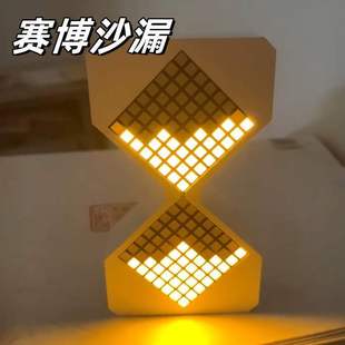 Cyber Electronic Hourglass Gravity Sensor Timer Technology DIY E-Sports Room Trendy Decoration Desktop Ornament