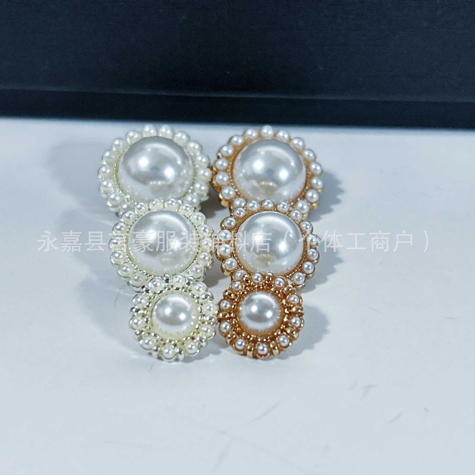 素琦轻奢风春夏袖扣装饰衬衫领金属制扣高级感合金钻扣圆形胸针