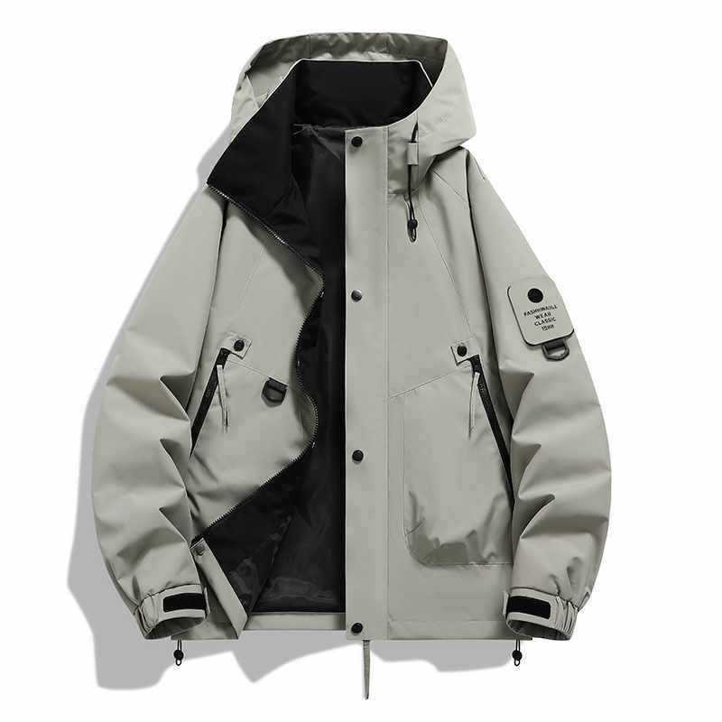 2025 New Casual Jacket Men's Outdoor Workwear Jacket Men's Couple Jacket 8053 Single-Impact Cycling Jacket Windbreaker