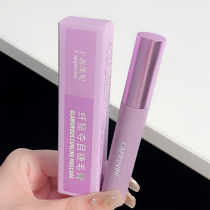 Capo Vini Little Purple Tube Mascara Waterproof, Non-smudging, Natural Long and Thick Eyelash Base Cream [Special Offer undefined