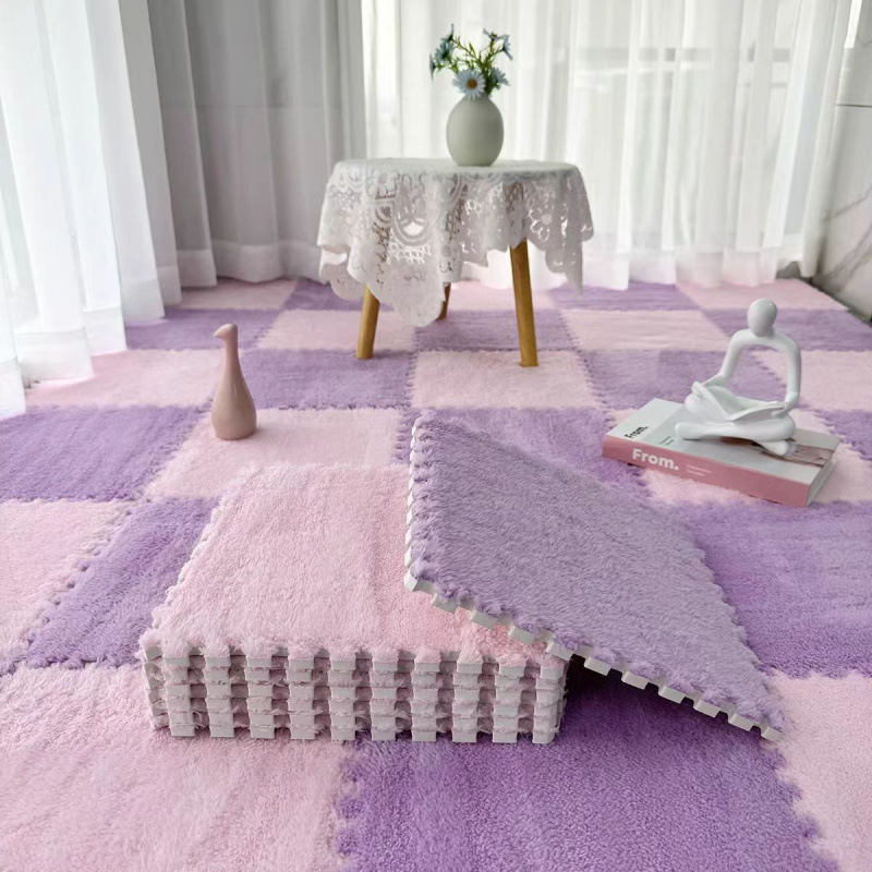 Alfombras de peluche dormitorio sala de estar gruesa almohadilla de arroz terraza mantas de cama balcón ventana flotante cojín cojín doméstico