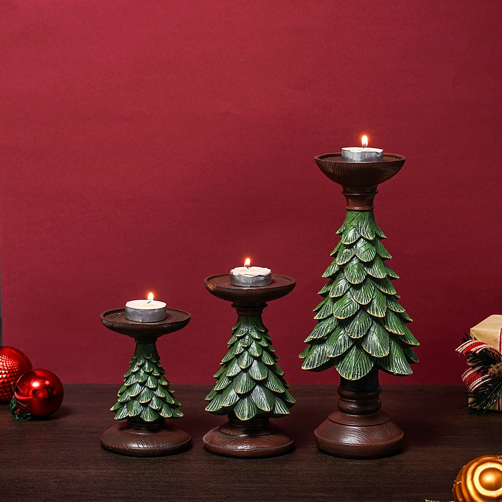 Елочная candlestick-украшения американский ретро окно веранда резиновая декорация рождественский настольный подарок украшения