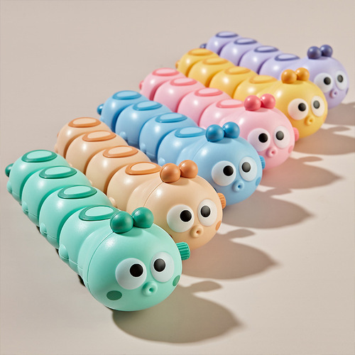 Child Clownfish Pull-String Toy with Cartoon Caterpillar Swing Forward for Baby, Intelligent Toy, Popular Gift for Toddlers