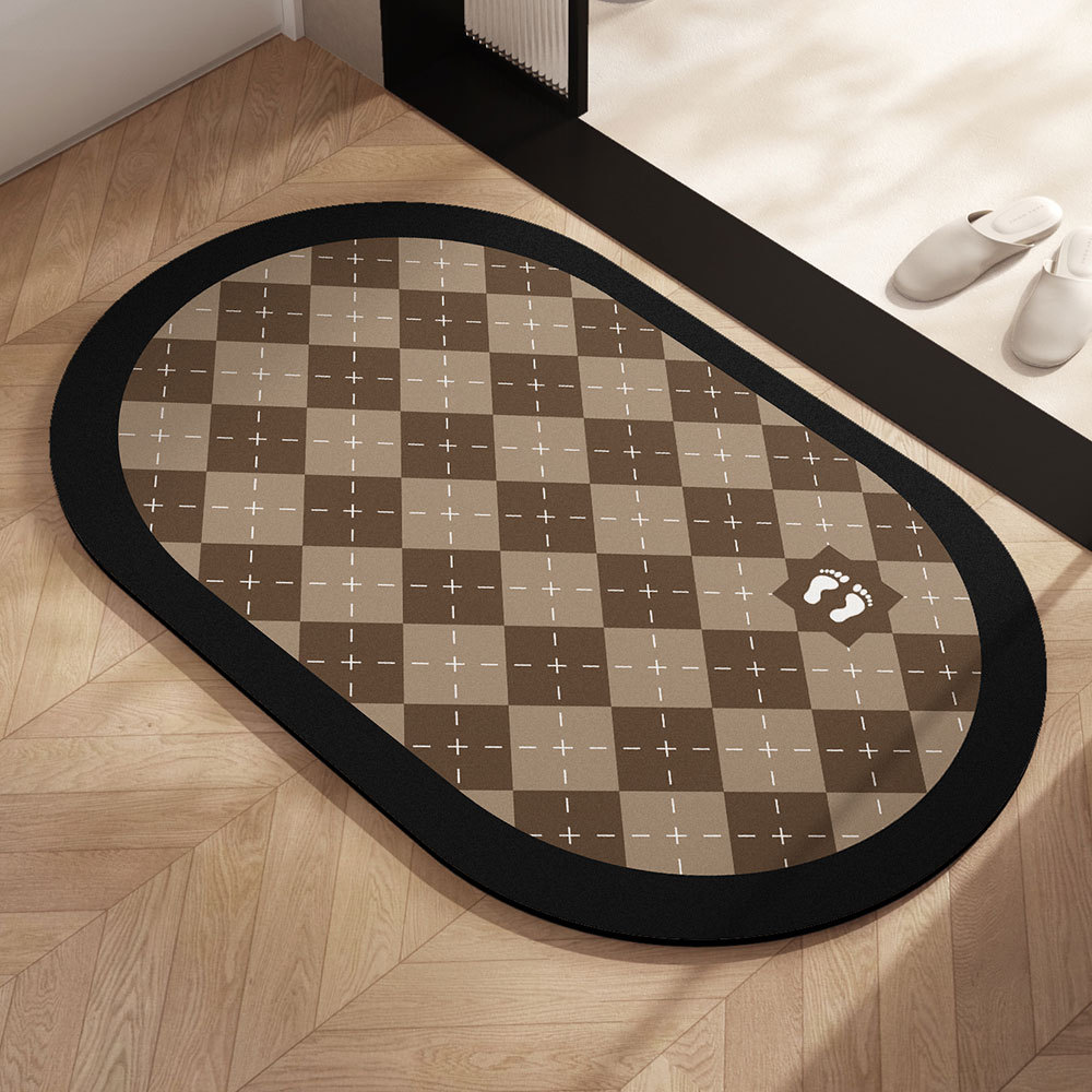 almohadilla de barro de diatomeas almohadilla absorbente de agua puerta de baño antideslizante inodoro doméstico almohadilla alfombra puerta de entrada