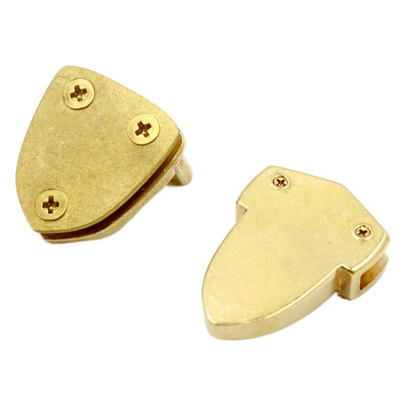 New pure copper bag hardware accessories plug lock high-end pure copper lock switch lock plug buckle handmade duck tongue lock wholesale