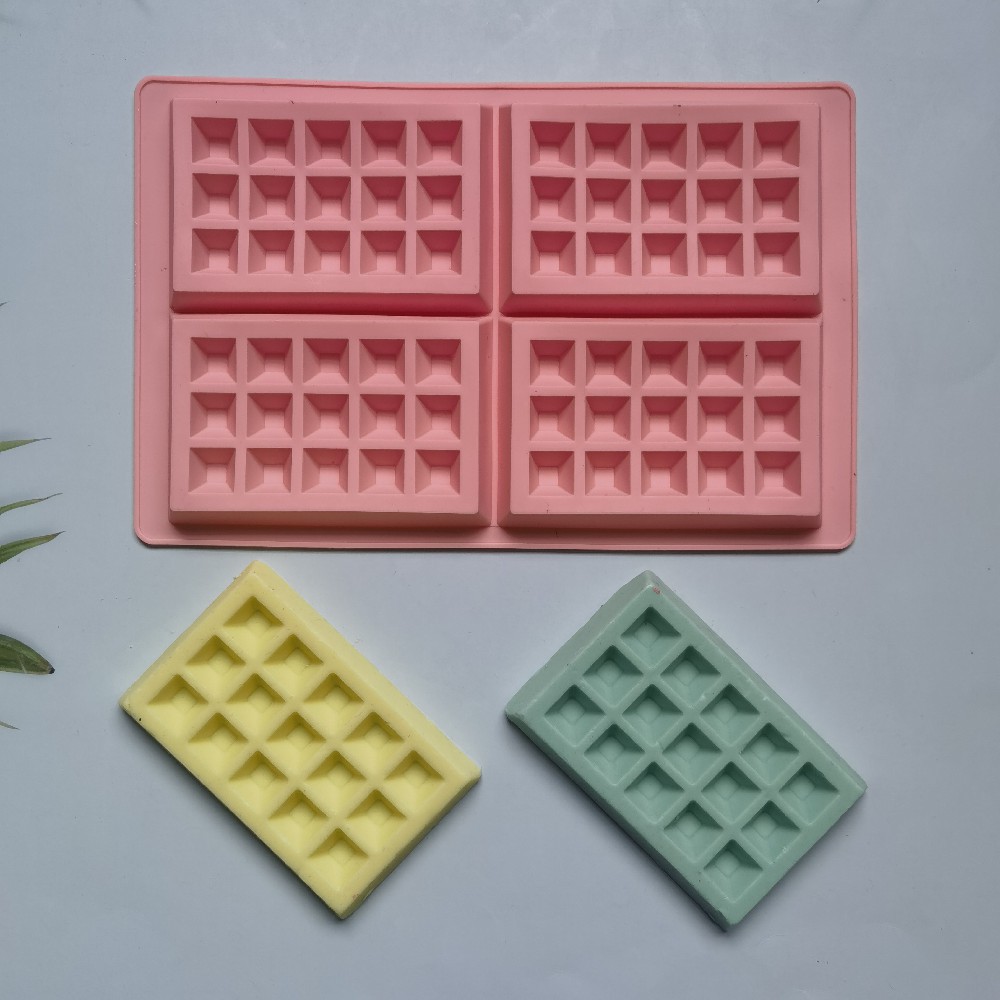 Waffle Square 429 chocolate pastel de silicona molde de jalea torta molde de pan herramientas de horneado