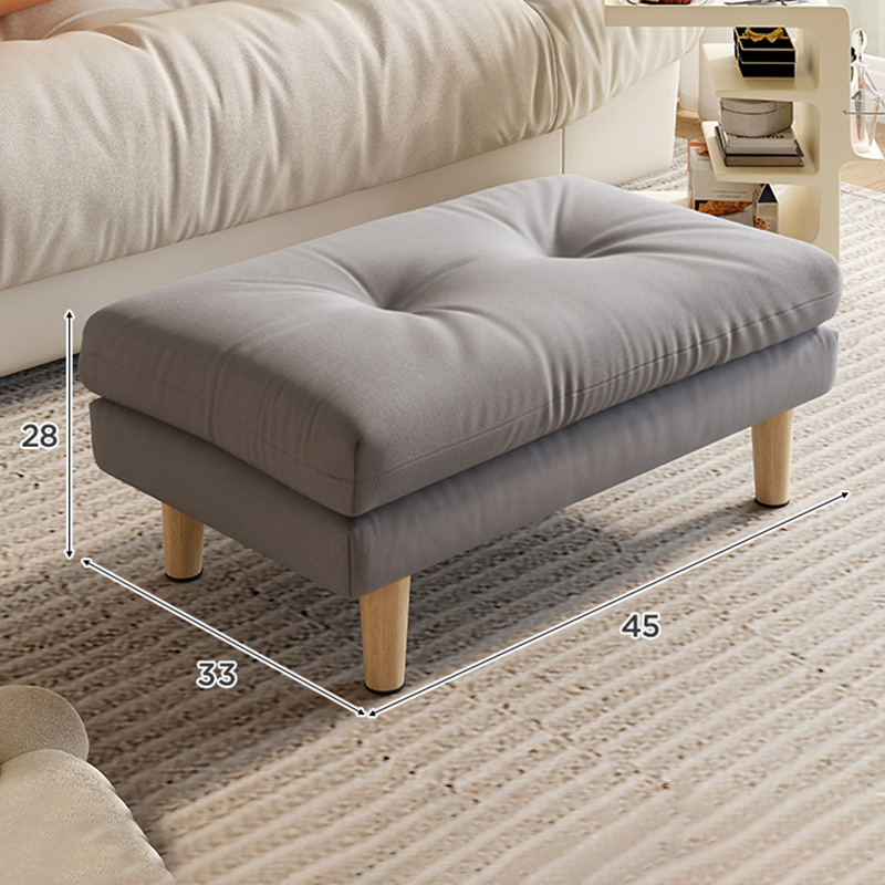 Taburetes de sofá de madera sólida pedal de salón pie