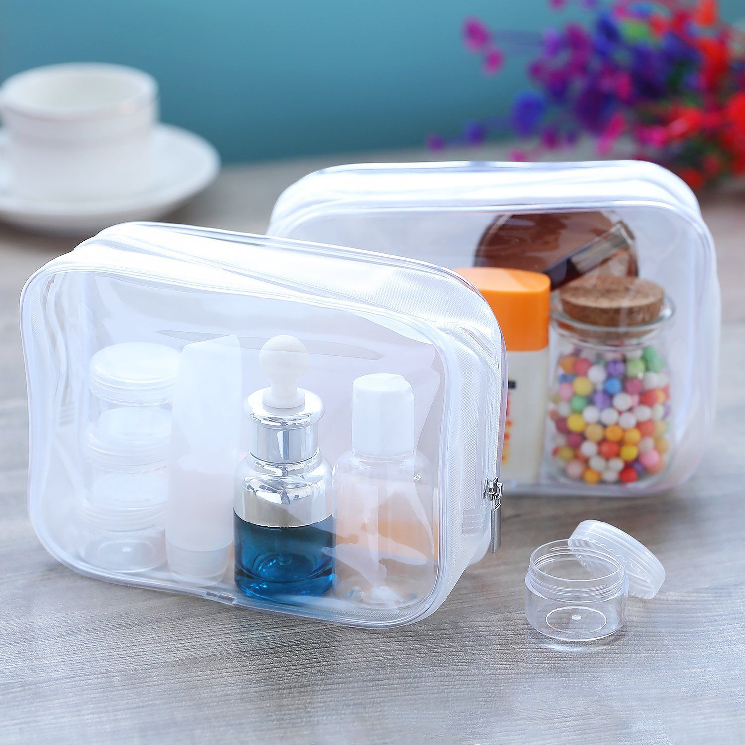 ����͸��PVC��ױ����ѹPVC��Ĥ����ױƷ���ɰ�װ��PVC��Я��ױ��