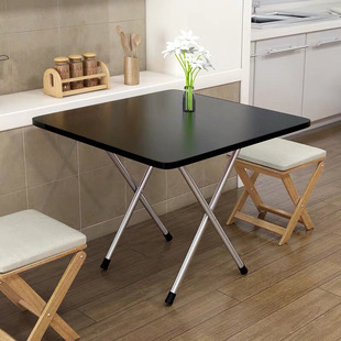 Dining Table Folding Table Square Stall Dining Table Household Simple Outdoor Small Table Household Bedroom Dormitory