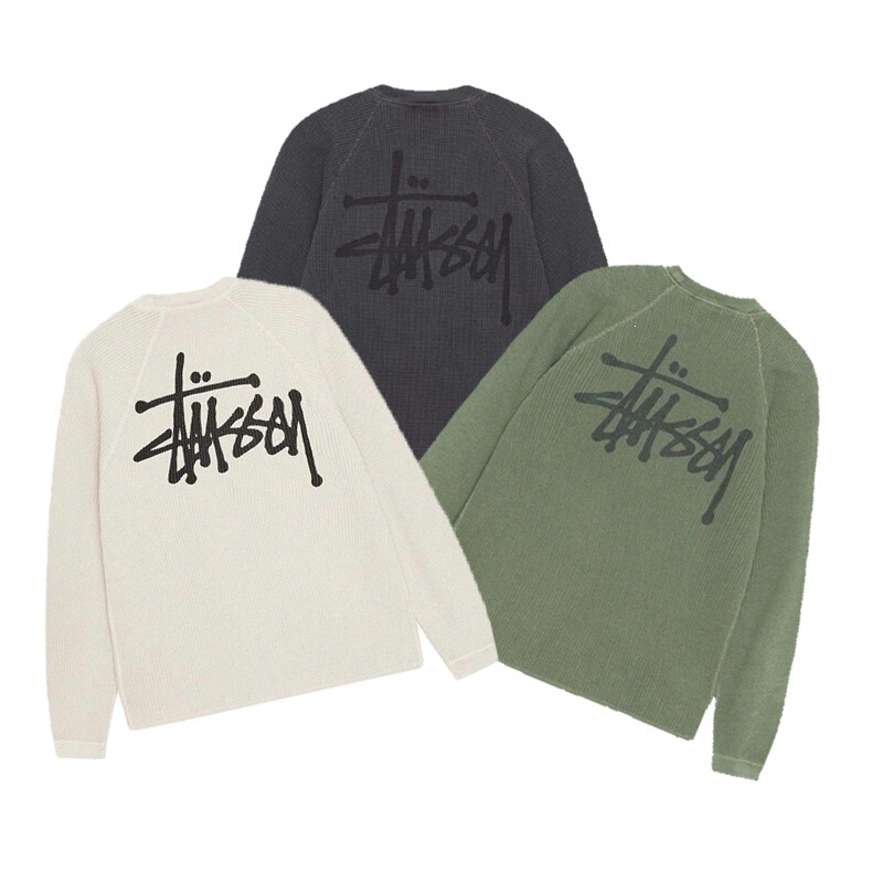 Cross-Border Exclusive Supply of Stussy 2026 Men's Sweatshirt with Logo, Round Neck, Long Sleeves, Retro Print, American Style, Loose Fit, Casual New Model