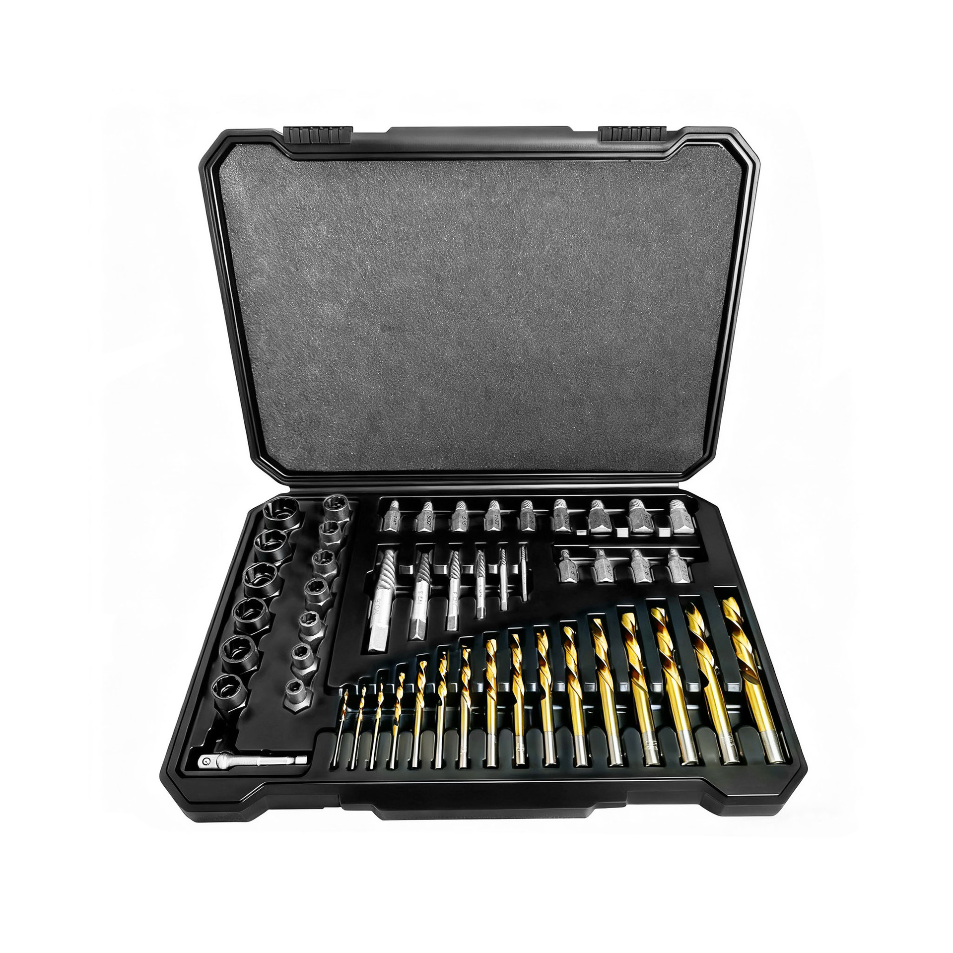 49PC公英制取出器破损螺母滑牙六角螺丝螺栓反丝倒丝器拆除工具套