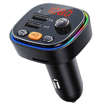 Cross-Border Wholesale C20 Car Mp3 Bluetooth Player New Car Charger Fm Transmitter Bluetooth Hands-Free