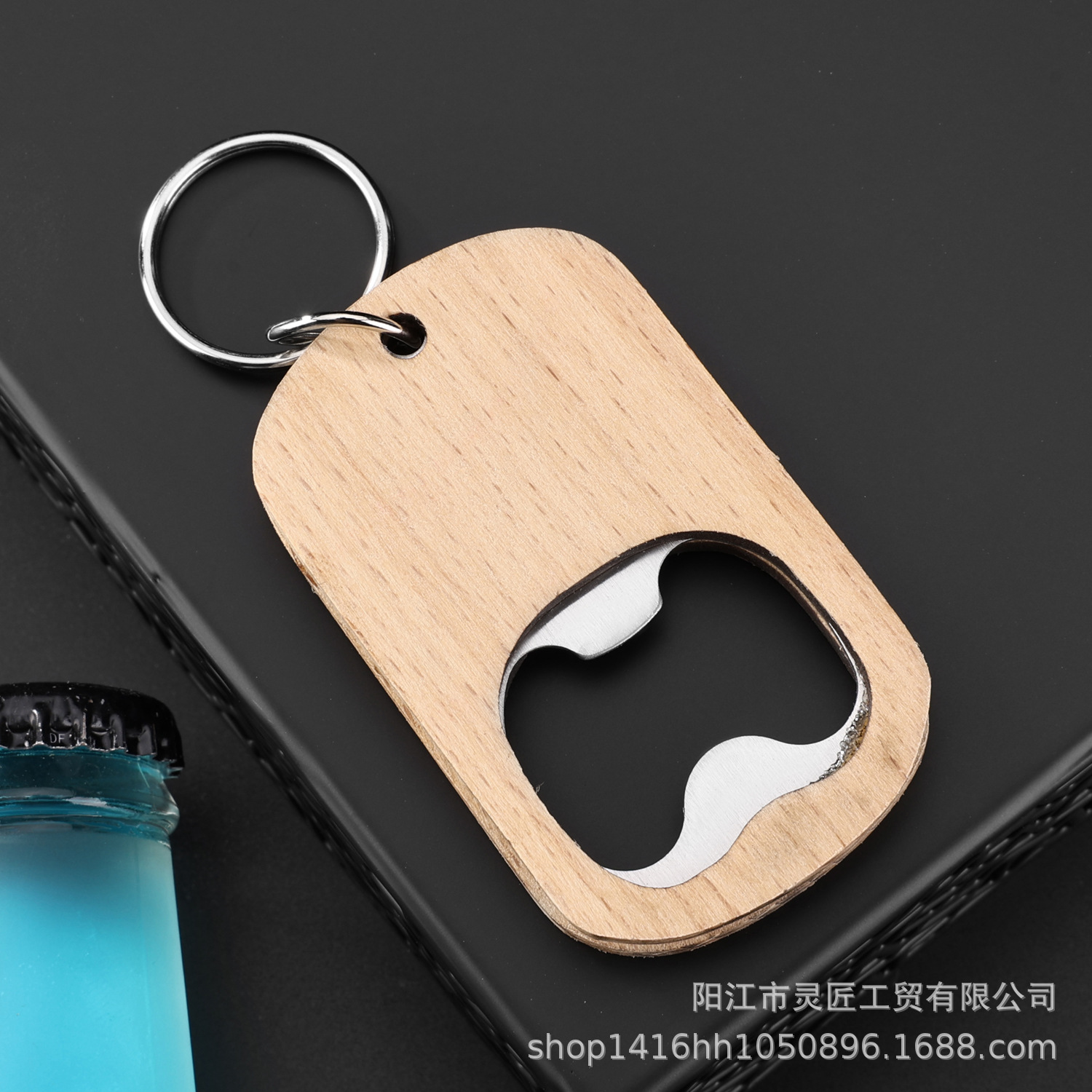 Nuevo abrebotellas de cerveza con mango de madera abrebotellas de cerveza de madera abrebotellas de cerveza de madera maciza abrebotellas de cerveza de acero inoxidable