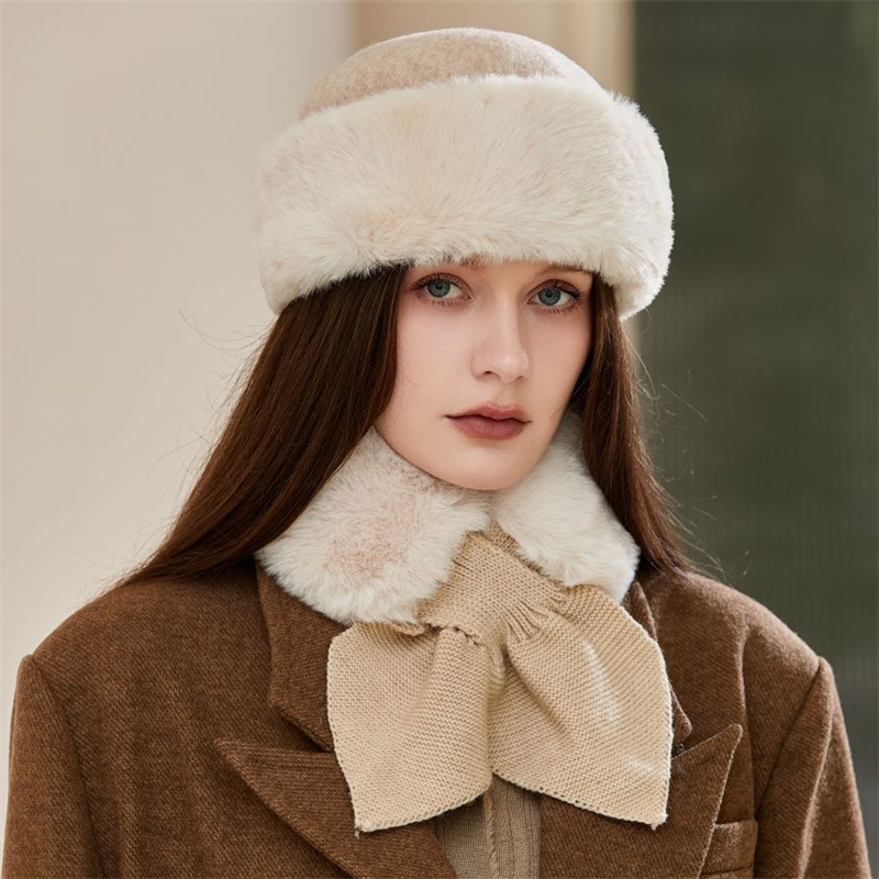 Gorro ushanka y cuello térmico para hombre peluche invierno_voghion.com