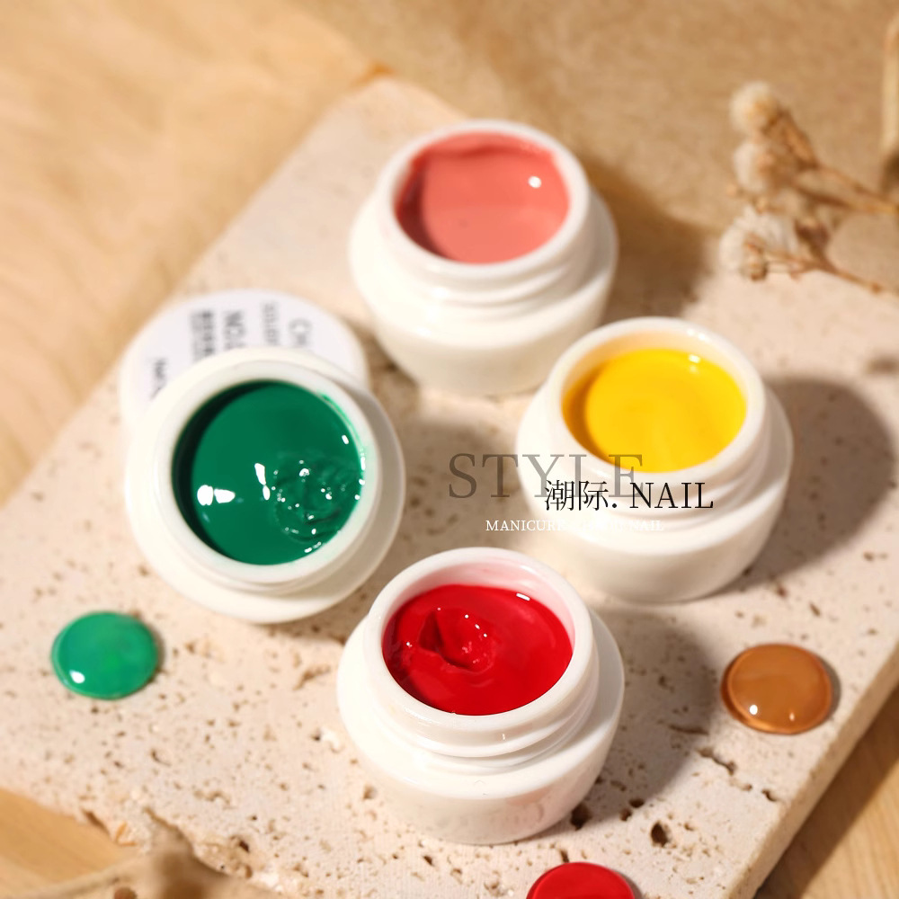 Pegamento pintado sólido estilo japonés 2021 uñas negro blanco salón de uñas fototerapia especial esmalte de uñas extraíble 12 colores traje