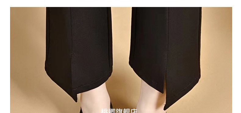 Giày sandal nữ da thật mũi tròn gót vuông 5 cm khoét lỗ hở mũi — Chiều cao gót 5 cm chi tiết 24