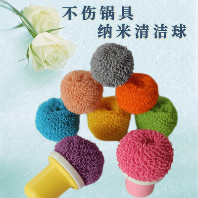 新款刷锅清洁球  钢丝球不掉渣  不伤锅具 厨卫清洁擦地板