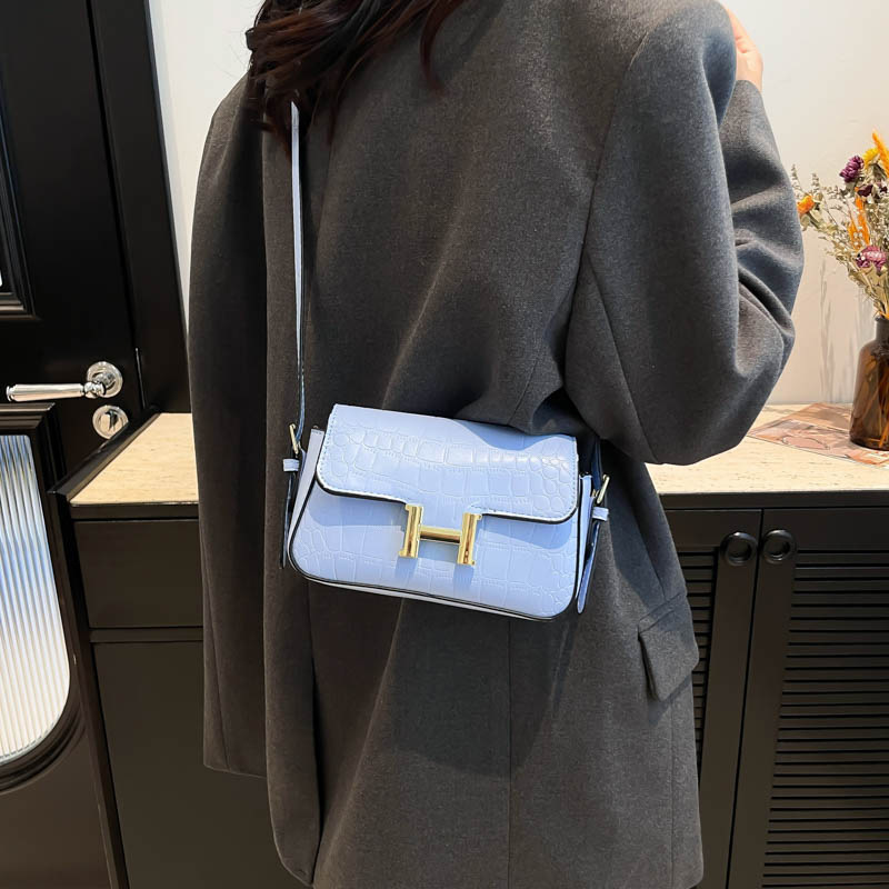 여성용 가방 국경 간 폭발성 간단한 패션 스톤 패턴 휴대용 어깨 크로스 바디 가방 여성용 작은 스퀘어 가방 TONGRUOBAG