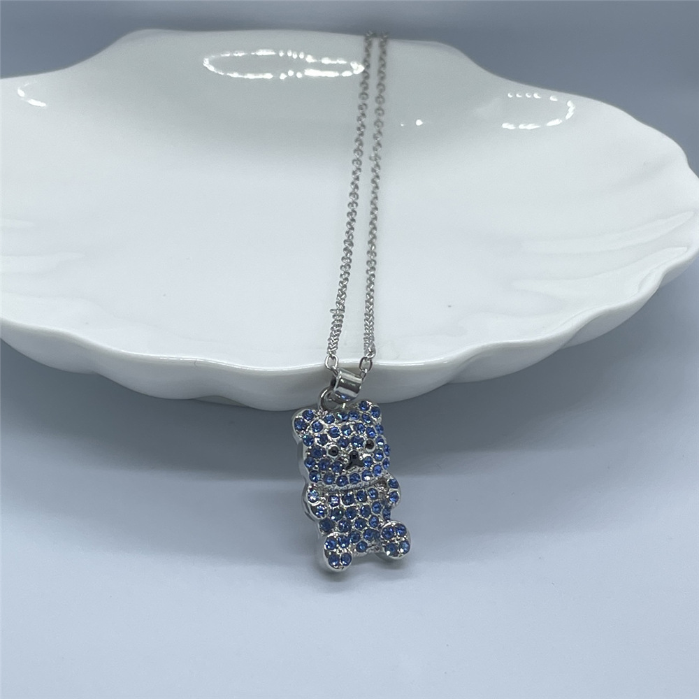 Heißer Verkauf Cartoon Nette Eisbär Anhänger Halskette, Modische Und Vielseitig frauen Tier Schmuck Zubehör Geschenk_voghion.com