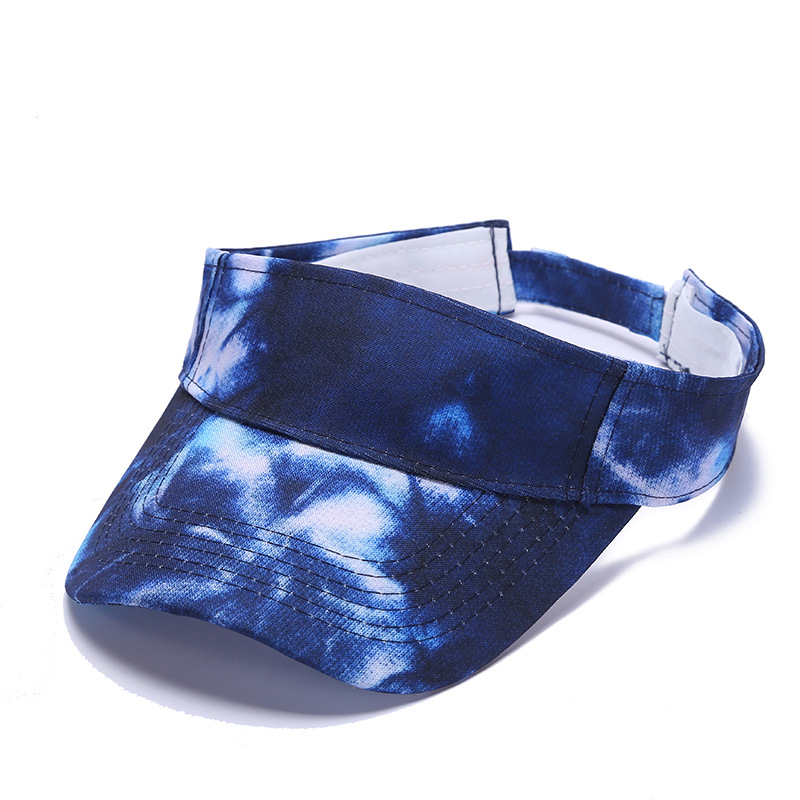 Tie-Dye-Visier, bunter Graffiti-Sonnenhut für Damen, modische Baseballkappe_voghion.com