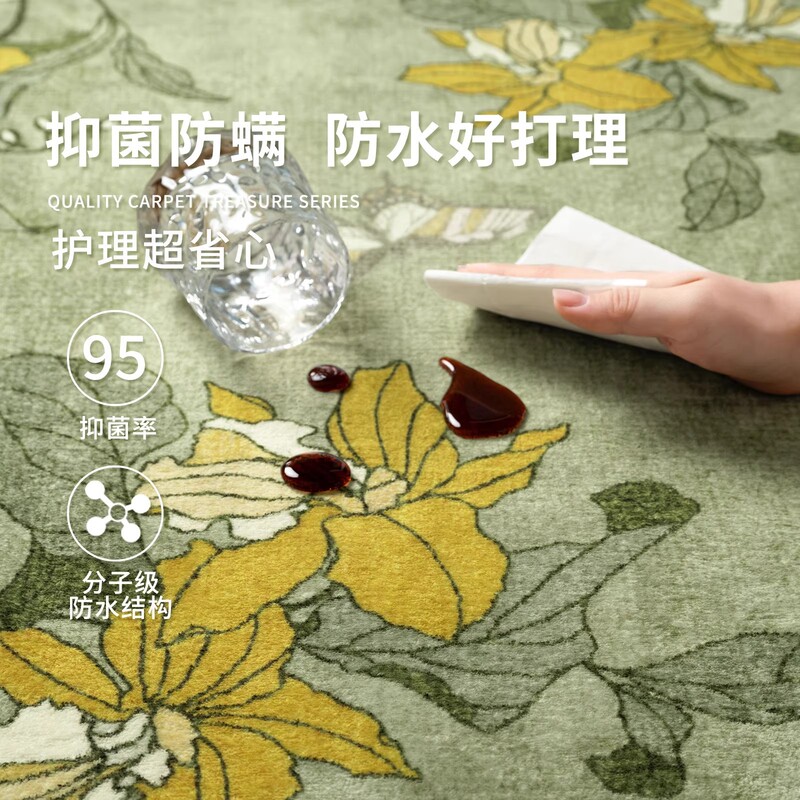 圆形地毯中古风客厅美式复古地毯卧室床边毯衣帽间椅子摇椅地垫|undefined
