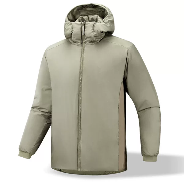 Erbai Zhuanqian men's and women's autumn and winter thickened hooded cotton jacket, couple's style, water-repellent, loose-fitting, suitable for outdoor leisure and commuting