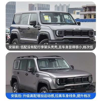 with elevated aluminum alloy roof – Roof rack