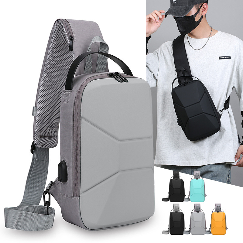 Robuste Herren Brusttasche Mit Hartschale Aus Polycarbonat_voghion.com