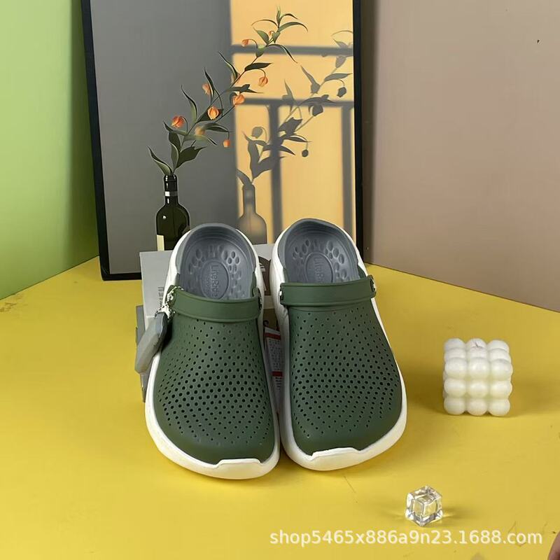New Style Crocs-Style Shoes, First-Generation Krog Anti-Slip Soft-Soled Quick-Drying Breathable Beach Slippers for Men and Women, Durable and Fashionable
