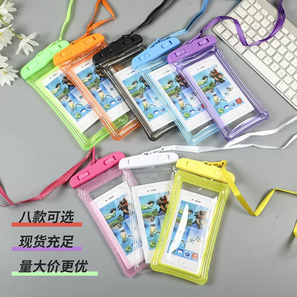 Airbag Mobile Phone Waterproof Bag, High Transparency, Waterproof, Touch Screen Compatible, Suitable for Hot Spring Swimming and Rafting, Sealed, Wholesale, Outdoor Leisure
