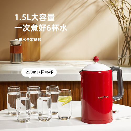 DAVI Electric Kettle Constant Temperature Electric Kettle Household Water Heater Fully Automatic Insulation Integrated Stainless Steel Large Capacity