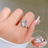 Tide, minimalistic ring stainless steel suitable for men and women, simple and elegant design, on index finger