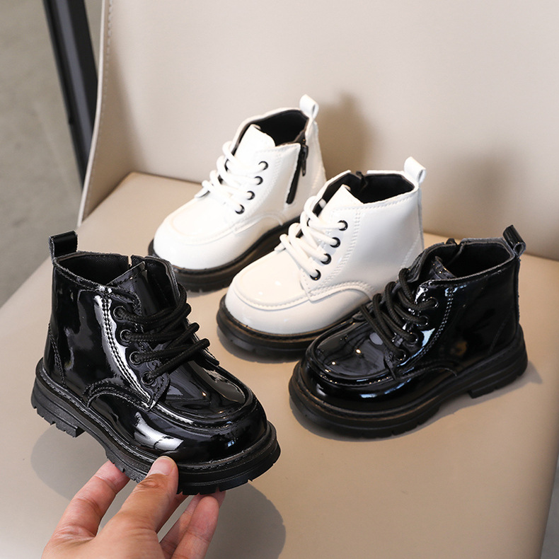 Dziecięce botki chunky unisex z eko skóry w stylu martin_voghion.com