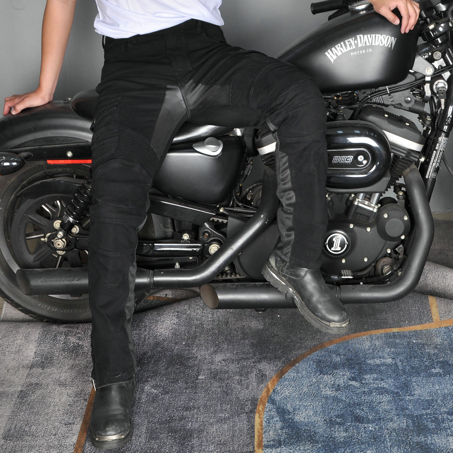 2025 verano motociclismo jeans pantalones de carreras con protector anti-caída ciclismo pantalones de motociclismo protector silicona
