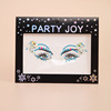 European and American PARTYJOY Music Festival Makeup Special Eyes Eye Diamond Diamond Face Diamond Eyes Crows Crowd Drills