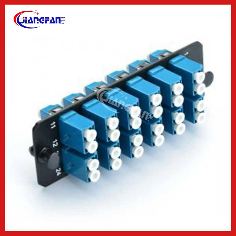 LC双工适配器 24芯金属遮蔽面板 挡板 档条终端盒 熔接接线盒专用