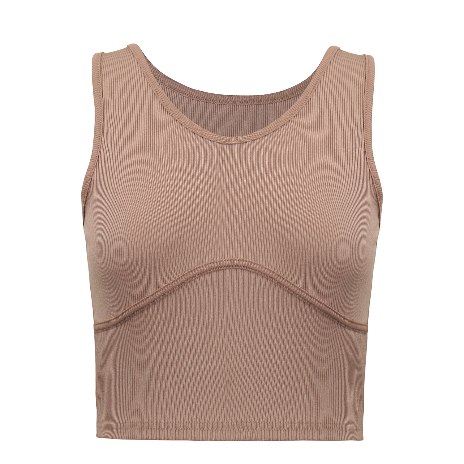 Damen ärmellose Rippweste kurze T-Shirt-Bluse Damen Tube Top V-Ausschnitt enge Weste_voghion.com