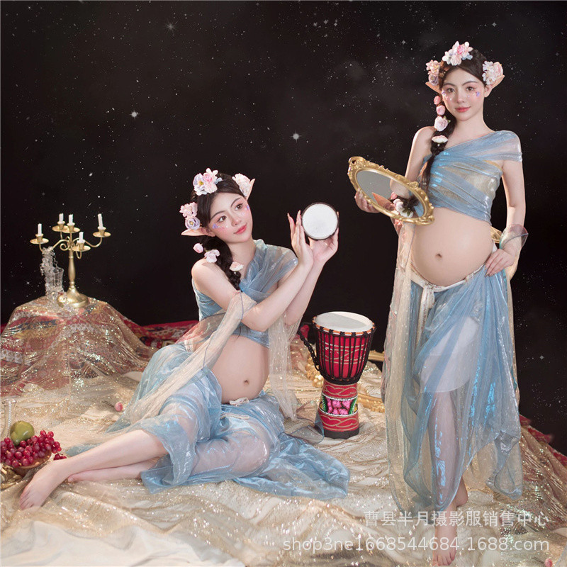 Maternity photo clothing studio exotic style Western region Jasmine Princess Dunhuang Hanfu maternity mummy Art Photo photography clothing