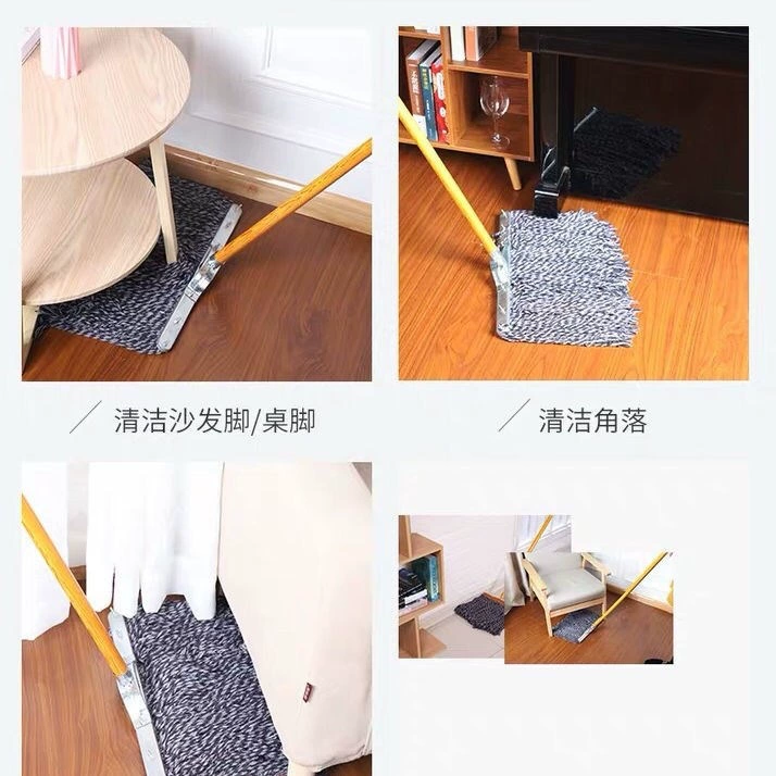 Заводская продажа хлопчатобумажной марли mop деревянная ручка обычная старомодная швапа mopcup пылевая щетка свойство хлопковая линия mop оптом