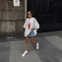 宽松女士外穿圆领t恤