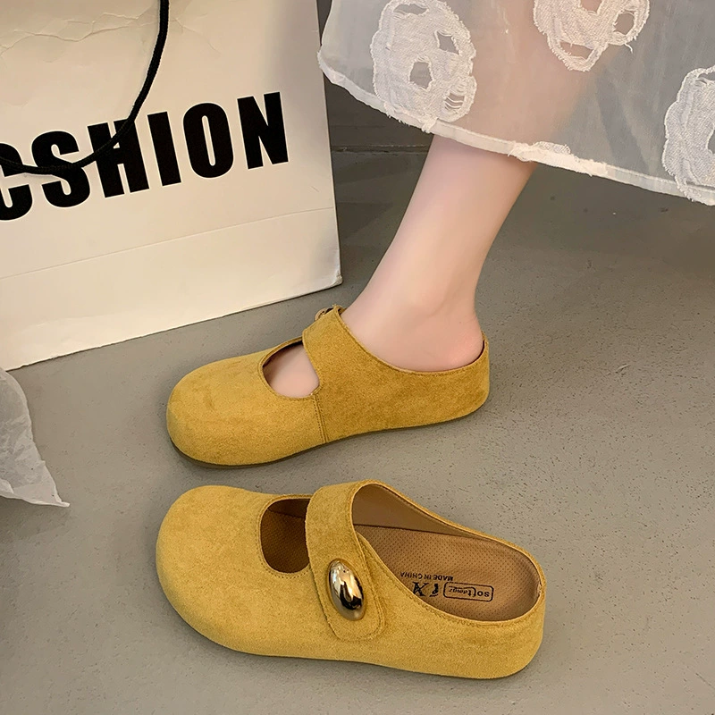 Толстоподошвенные тапочки Birkenstock для женщин, весна-осень 2025, новые ретро универсальные повседневные слипоны-сумки