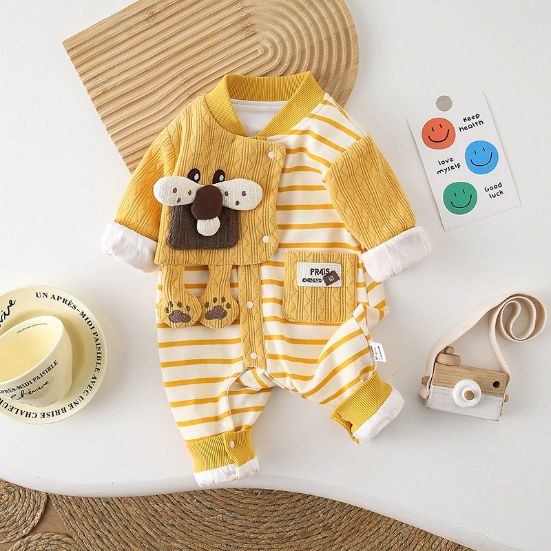 Double-layer cute doll for new born to go out, autumn, trend of season